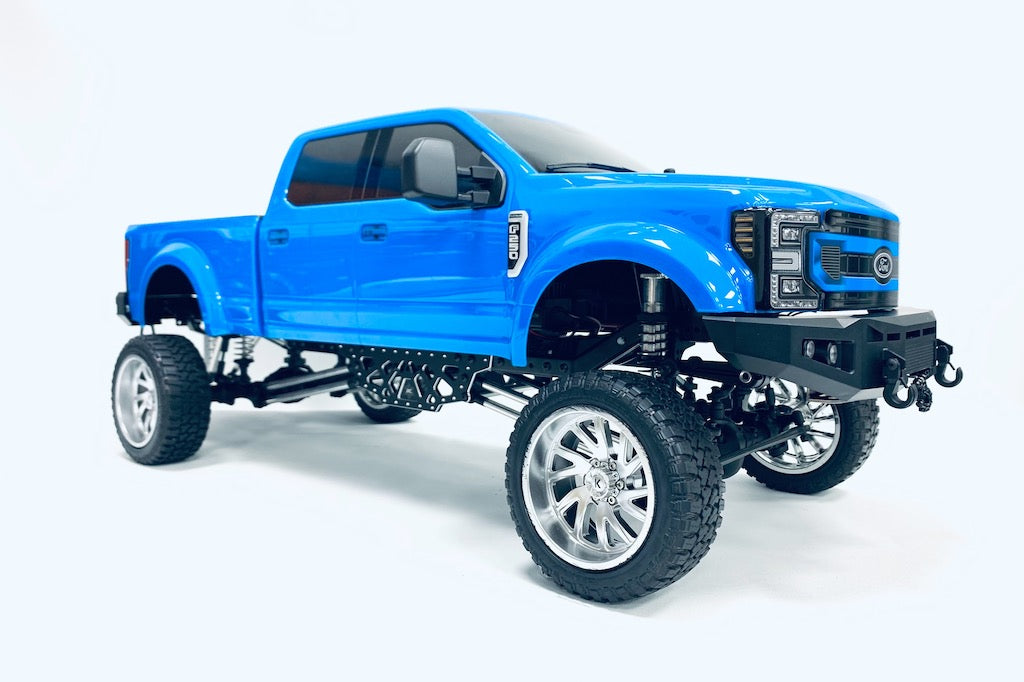 CKD0480 KAOS CNC Aluminum Chassis Plate (for F250 or F450 lifted chassis, black anodized, 2pcs) - Cen Racing USA