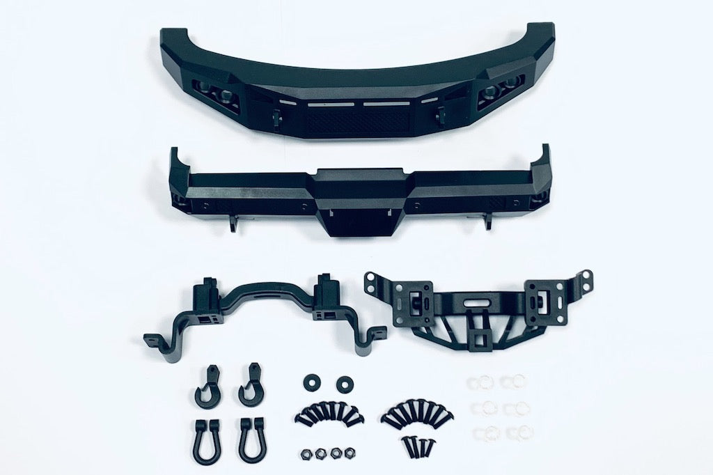CD0429 Complete Black Bumper Set (for F-250 chassis Front & rear and hooks) - Cen Racing USA