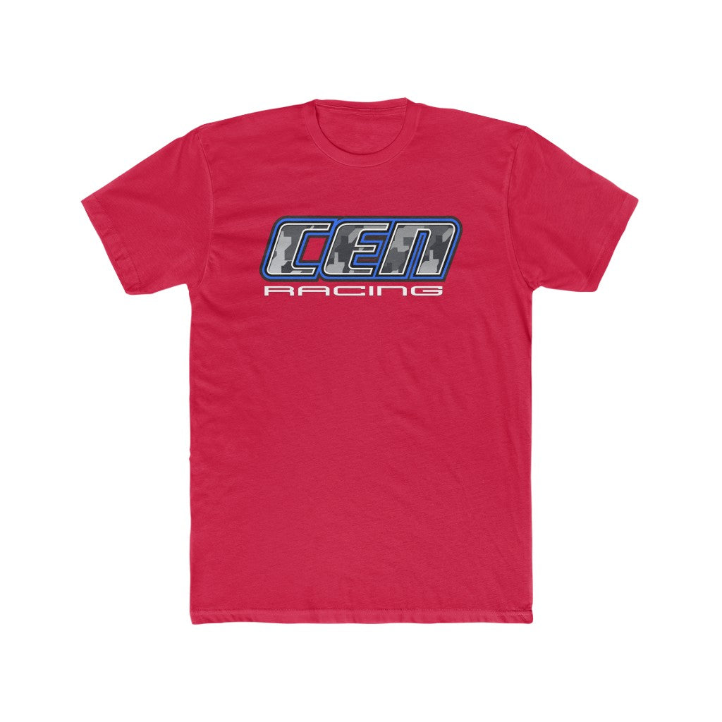 "CEN Racing Digital Camo Logo Daytona Blue" Men's Cotton T-Shirt High Quality - Cen Racing USA