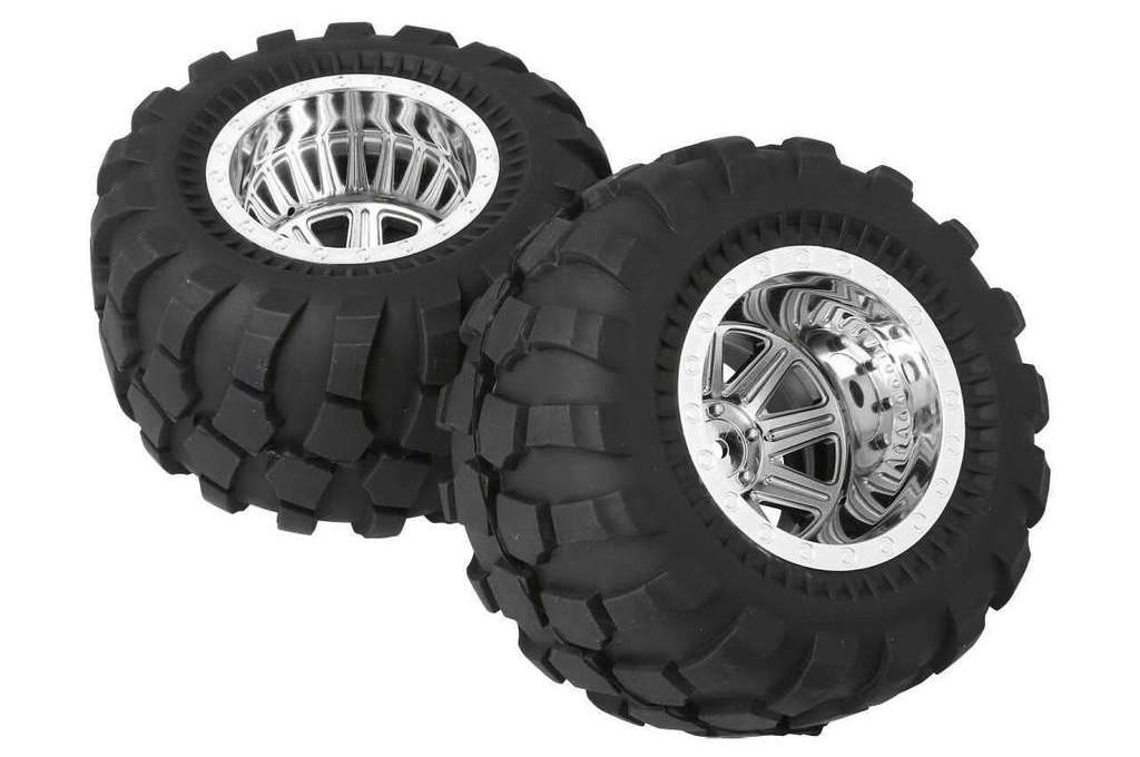 CQ0501 Wheel And Tire Glued 2.2" (Chrome) Fiat Suzuki Jimny - Cen Racing USA