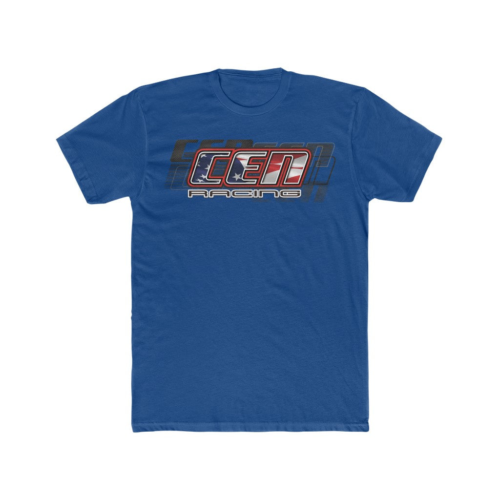 "CEN Racing USA Flag 2020" Men's Cotton T-Shirt High Quality - Cen Racing USA