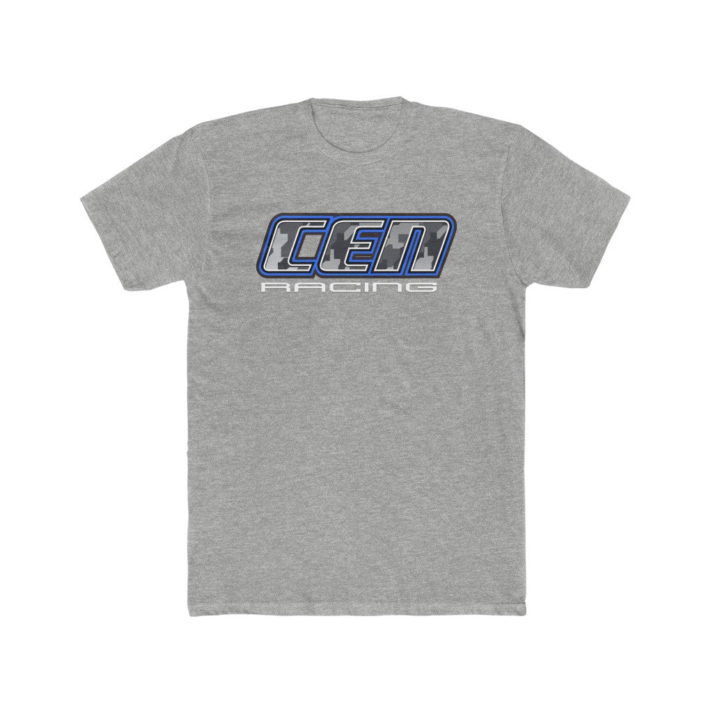 "CEN Racing Digital Camo Logo Daytona Blue" Men's Cotton T-Shirt High Quality - Cen Racing USA