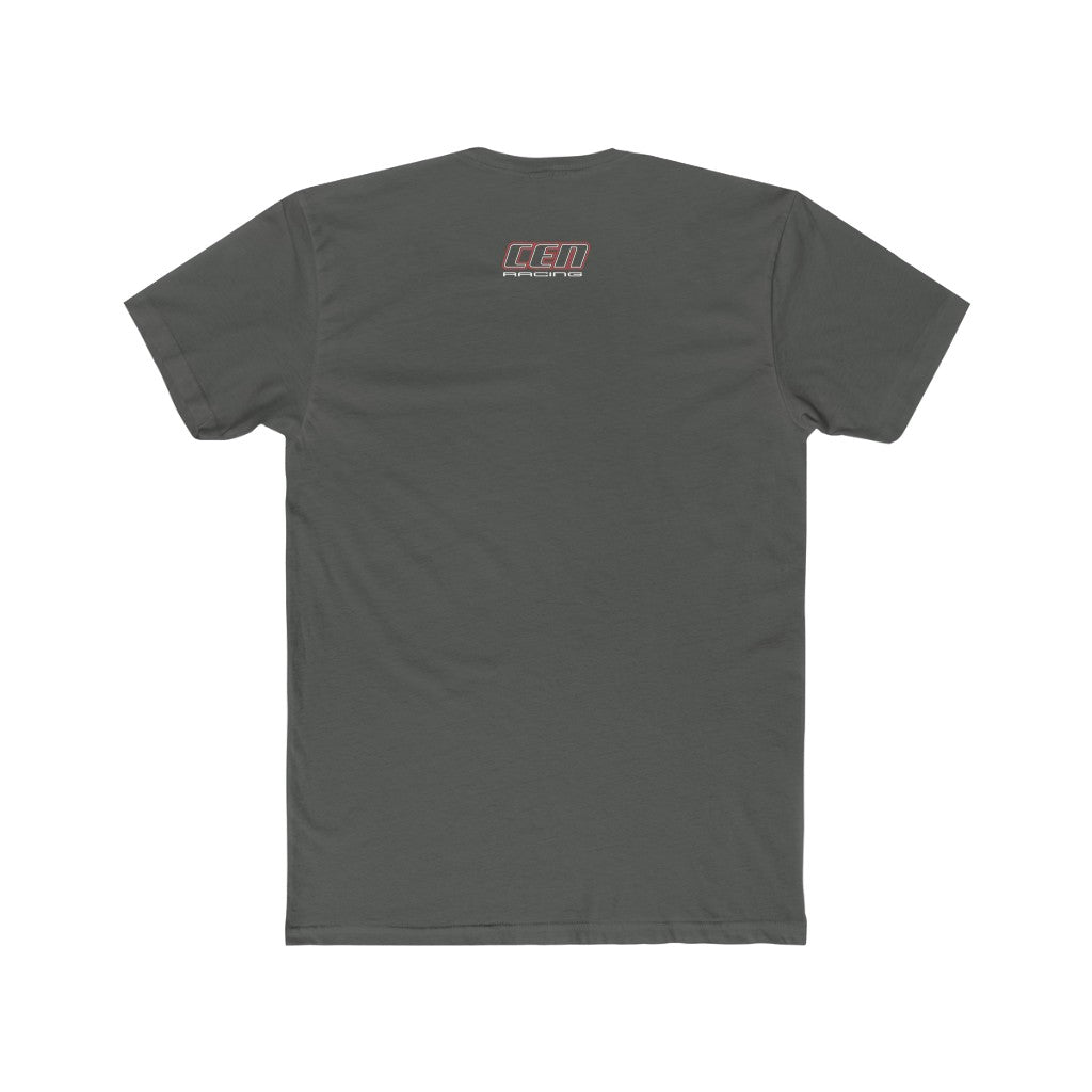 "CEN Racing Logo 2021" Men's Cotton T-Shirt- Red logo - Cen Racing USA