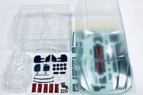 CD0910 FORD F250 Complete Body Set (CLEAR) w/ Headlight Bracket - Cen Racing USA